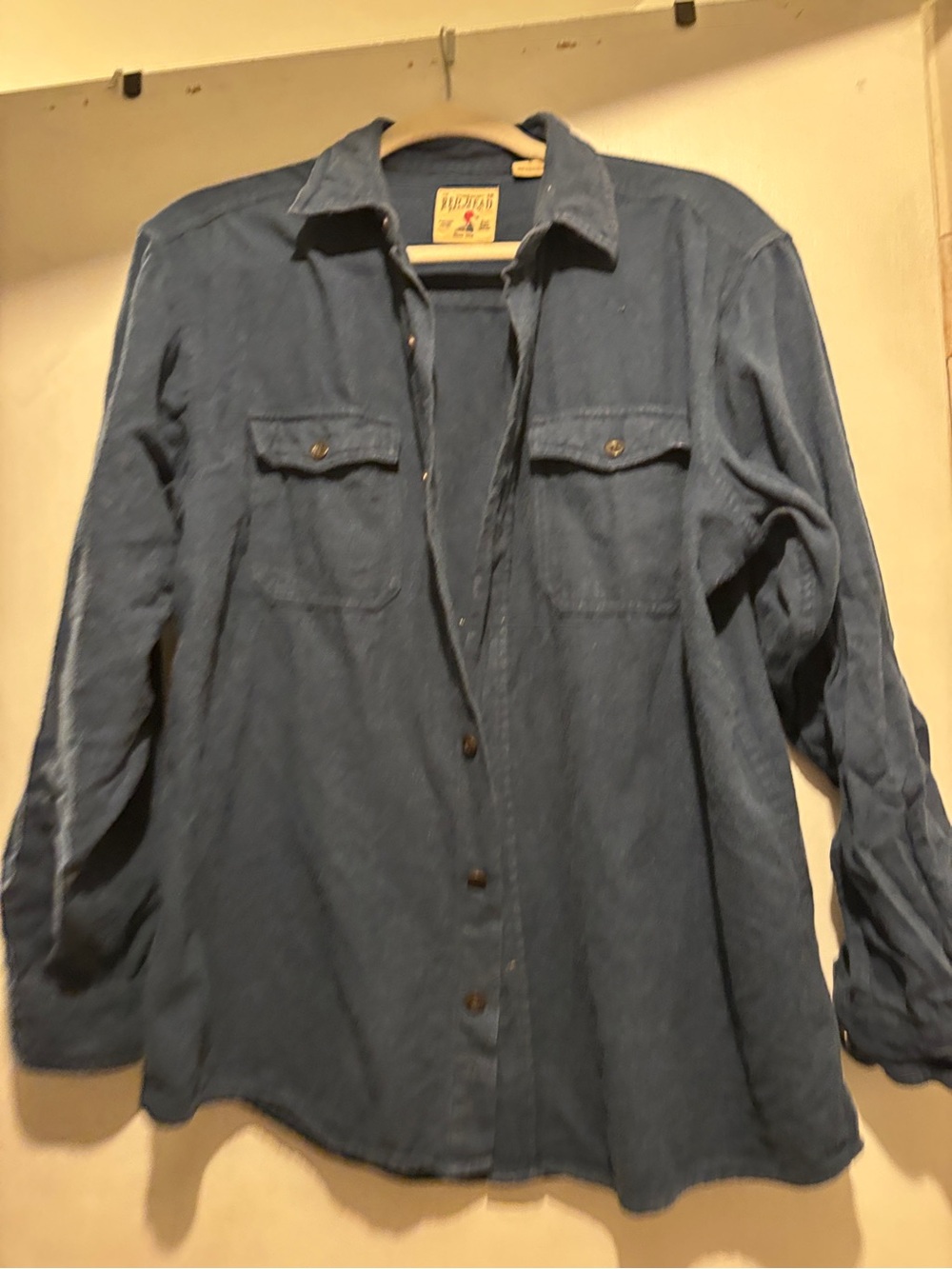 Men's Blue Denim Button-Down Workshirt